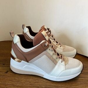 Michael Kors Women's Brown and White Sneakers